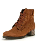 Botki damskie - Gabor Skórzane botki w kolorze jasnobrązowym - miniaturka - grafika 1