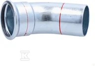 Łączniki, trójniki, kształtki - Kolano nyplowe 45° Steel - 54 - miniaturka - grafika 1