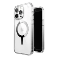 Etui i futerały do telefonów - Speck Presidio Perfect-Clear MagSafe - Etui iPhone 15 Pro (Clear / Chrome Finish / Serene Silver) - miniaturka - grafika 1