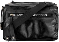 Torebki damskie - Torebka Damska MONNARI Czarna LISTONOSZKA POŁYSK Sportowa CROSSBODY - miniaturka - grafika 1