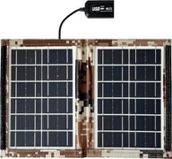Ładowarki do telefonów - Ładowarka solarna . Panel słoneczny turystyczny do ładowania telefonu 7W USB - miniaturka - grafika 1