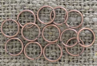 Biżuteria - akcesoria - [-01003] Ogniwka sprężynki 7mm miedziane 100szt - miniaturka - grafika 1
