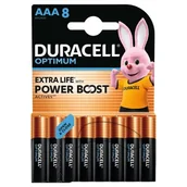Baterie i akcesoria - Bateria AAA DURACELL Optimum (8 szt.) - miniaturka - grafika 1