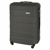 Walizki - Duża Twarda WALIZKA Podróżna Bagaż REJESTROWANY Pojemna TORBA XXL 4 KÓŁKA grafit - miniaturka - grafika 1