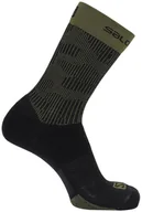 Skarpetki i podkolanówki sportowe - Salomon Skarpety X Ultra Mid Black / Olive Night C15556 - miniaturka - grafika 1