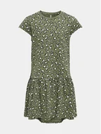 Sukienki i spódniczki dla dziewczynek - Kids ONLY Sukienka codzienna Gida 15317882 Zielony Regular Fit - miniaturka - grafika 1