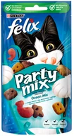 Suplementy i witaminy dla kotów - Purina Felix Party Mix karma dla kota o smaku łososia, łososia morskiego i pstrąga 60g - miniaturka - grafika 1