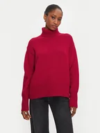 Swetry damskie - JOOP! Golf 58 JW244KN342 30043952 Czerwony Loose Fit - miniaturka - grafika 1