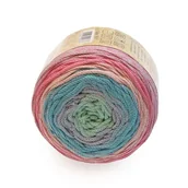 Pasmanteria - Sznurek do makramy cieniowany pleciony 2mm Opus Ombre Cake nr 7517 bawełna - miniaturka - grafika 1