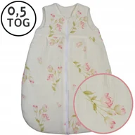 Śpiworki dla dzieci - ŚPIWOREK DO SPANIA MUŚLINOWY 68-74 LETNI 0,5 TOG BAWEŁNA100% PRODUKT POLSKI - miniaturka - grafika 1