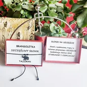 Bransoletki - SZCZĘŚLIWY SŁONIK Bransoletka Szczęścia Na Szczęście/GiovanniDivine - miniaturka - grafika 1