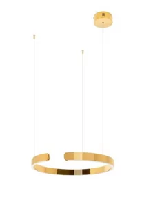 KingHome Vista D80 LED lampa wisząca 1-punktowa złoty chrom JD8124-80.GOLD - Lampy sufitowe - miniaturka - grafika 1