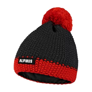 Czapki męskie - Czapka męska Alpinus Mutenia Hat czerwono-czarna S/M - grafika 1