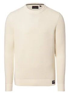 Superdry Sweter męski Mężczyźni Bawełna biały jednolity, S - Swetry męskie - miniaturka - grafika 1