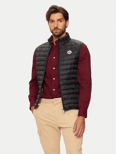 Jott Kamizelka Tom P000MDOW04 Czarny Slim Fit - Kamizelki męskie - miniaturka - grafika 1