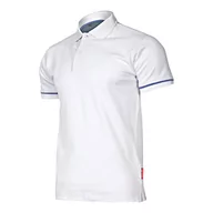 Odzież robocza - LAHTI PRO Koszulka polo biała bawełniana rozmiar S L4030801 LPL4030801 - miniaturka - grafika 1