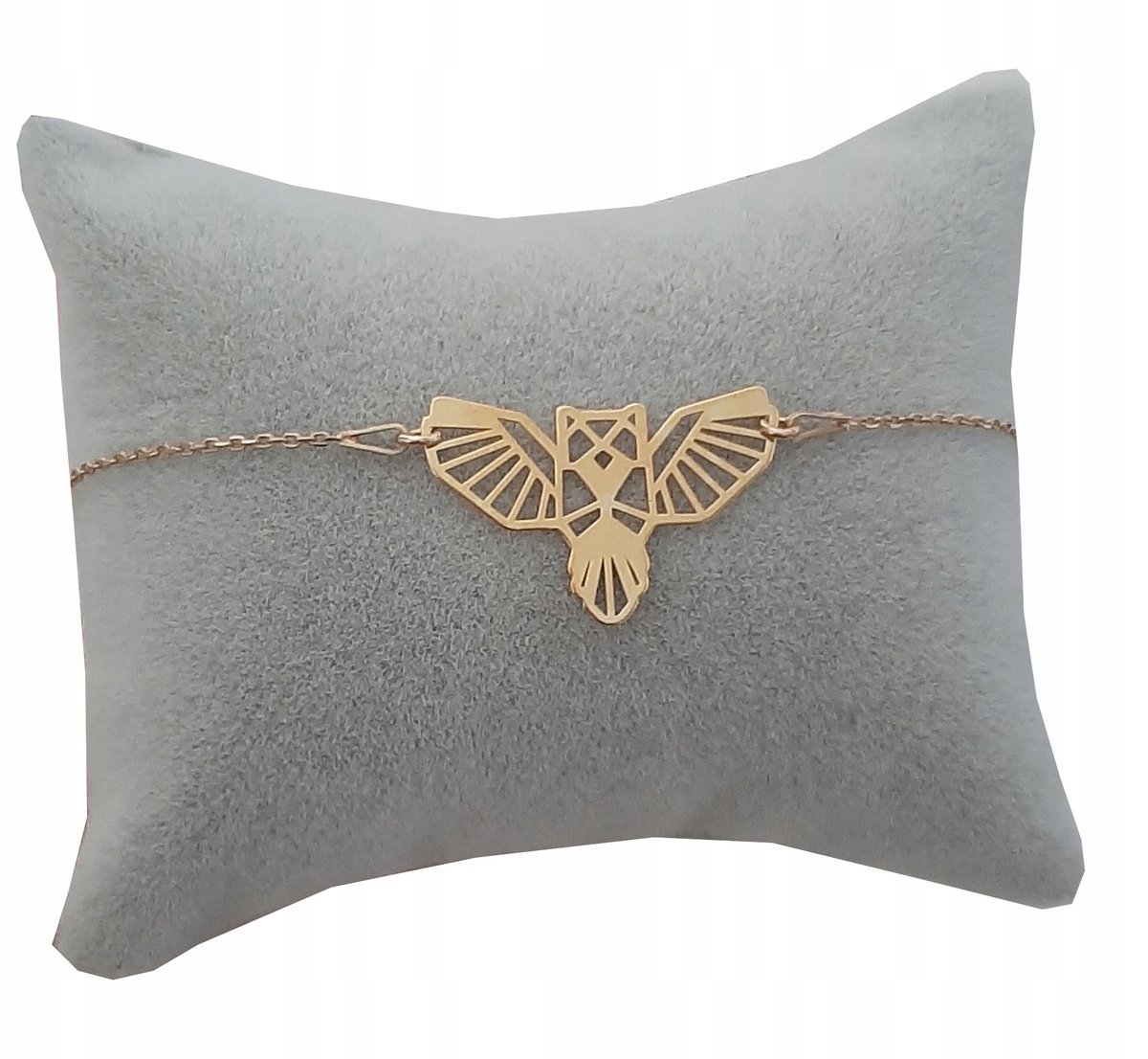 Bransoletka złota SOWA origami srebro 925