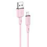 Kable USB - Acefast kabel MFI USB - Lightning 1,2m, 2,4A różowy (C2-02 pink) C2-02-A-L pink - miniaturka - grafika 1