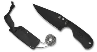 Nóż Spyderco Subway Bowie Black FRN, Black Plain LC200N by Fred Perrin (FB48PBBK) - Noże - miniaturka - grafika 1