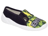 Buty dla dziewczynek - ZETPOL tenisówki kapcie dziecięce Adaś Zielony 34 - miniaturka - grafika 1