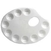 Farby i media malarskie - Titanum Paletka Plastik Do Farb Owal 23x17 cm, - miniaturka - grafika 1