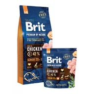 Szampony i odżywki dla psów - BRIT BRIT Premium Senior Small + Medium 15kg NOWA FORMUŁA | - miniaturka - grafika 1