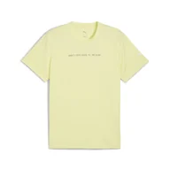 Koszulki sportowe męskie - Męska koszulka RUN CLUB z grafiką PUMA Gold Moon Yellow - miniaturka - grafika 1