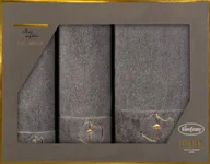 Ręczniki - Eurofirany, Komplet Ręczników Gaja, 3 Szt. - miniaturka - grafika 1