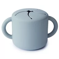 Kubki dla dzieci - Mushie Kubek Niewysypek na Przekąski Powder Blue - miniaturka - grafika 1