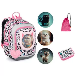 Topgal Komplet szkolny ENDY 23037 SET MEDIUM - Plecaki szkolne i tornistry - miniaturka - grafika 1
