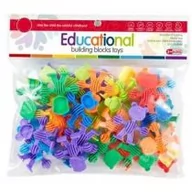 Zabawki konstrukcyjne - Askato Klocki puzzle 34 elementy - miniaturka - grafika 1