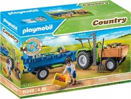 Klocki - PLAYMOBIL Country 71249 Traktor z przyczepą - miniaturka - grafika 1