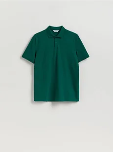 Reserved - Koszulka polo regular fit - zielony - Koszulki męskie - miniaturka - grafika 1