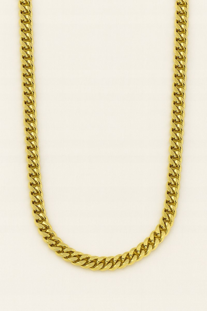 MĘSKI ZŁOTY ŁAŃCUCH PANCERKA SPLOT KUBAŃSKI CUBAN LINK 60CM 2.8MM 14KT 585