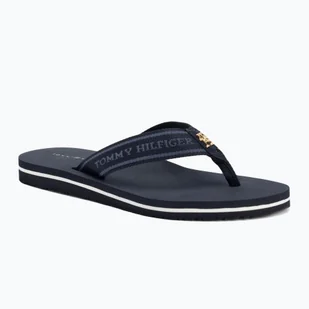 Japonki damskie Tommy Hilfiger Webbing Beach Sandal space blue - Klapki i japonki damskie - miniaturka - grafika 1