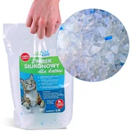 Żwirek dla kotów - AlleZoo ŻWIREK SILIKONOWY DLA KOTA crystal 3,8L - miniaturka - grafika 1