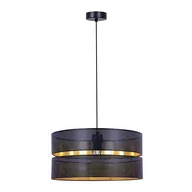 Lampy sufitowe - Lampa wisząca z czarno-złotym abażurem K-5221 z serii ZIMBO - miniaturka - grafika 1