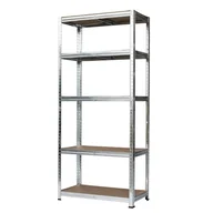 Szafy i regały magazynowe - Regał metalowy wym. 180x90x40 cm, 5 półek, 175 kg - miniaturka - grafika 1