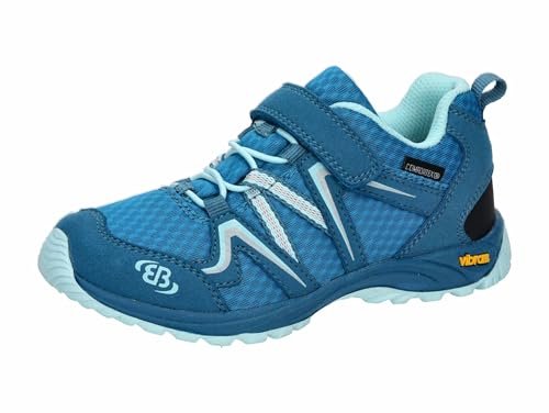 Brütting Rockwall dziecięce buty trekkingowe dla chłopców, uniseks, petrol/turkusowe, 25 EU, benzyna turkus, 25 EU