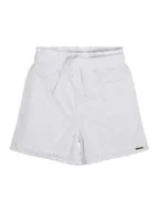 Spodenki damskie - Guess Szorty materiałowe J3GD04 WFGJ0 Biały Relaxed Fit - miniaturka - grafika 1