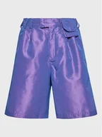 Spodenki damskie - Reebok Szorty materiałowe NAO SERATI HN9115 Fioletowy Relaxed Fit - miniaturka - grafika 1