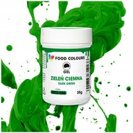Dodatki do ciast w proszku - BARWNIK SPOŻYWCZY W ŻELU KOLOR ZIELEŃ CIEMNA JADALNY W SŁOICZKU ZIELONY 35g - miniaturka - grafika 1