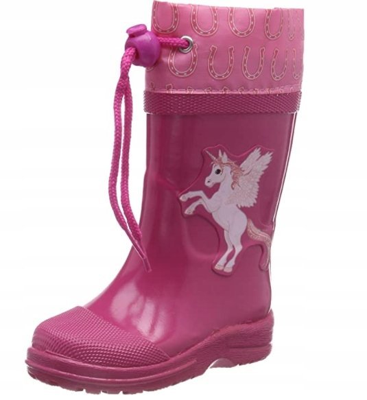 Beck Dziecięce Różowe Kalosze Wsuwane 28 1Żbb