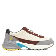 Sneakersy męskie - Sneakersy Calvin Klein Jeans Hike Runner Casual Ny-Su YM0YM01292 Beżowy - miniaturka - grafika 1