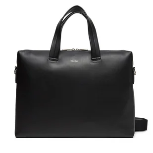 Torba na laptopa Calvin Klein Ck Premium Leather Laptop Bag K50K512939 Czarny - Torby na laptopy - miniaturka - grafika 1