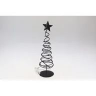 Oświetlenie świąteczne - Choinka LED 20 lampek 40 cm czarna - miniaturka - grafika 1