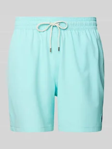 Spodenki kąpielowe z elastycznym pasem model ‘TRAVELER’ - Kąpielówki męskie - miniaturka - grafika 1