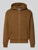 Bluzy męskie - Bluza rozpinana o kroju regular fit z aplikacją z logo model ‘Kangaroo’ - miniaturka - grafika 1