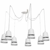 Lampy sufitowe - Lampa Wisząca APOLLO WHITE 7xE27 - miniaturka - grafika 1