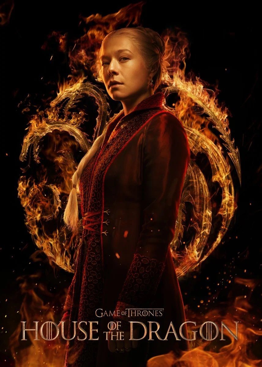 PODKŁADKA POD MYSZ Nadruk 22x18 cm house of the dragon Ród Smoka Prezent